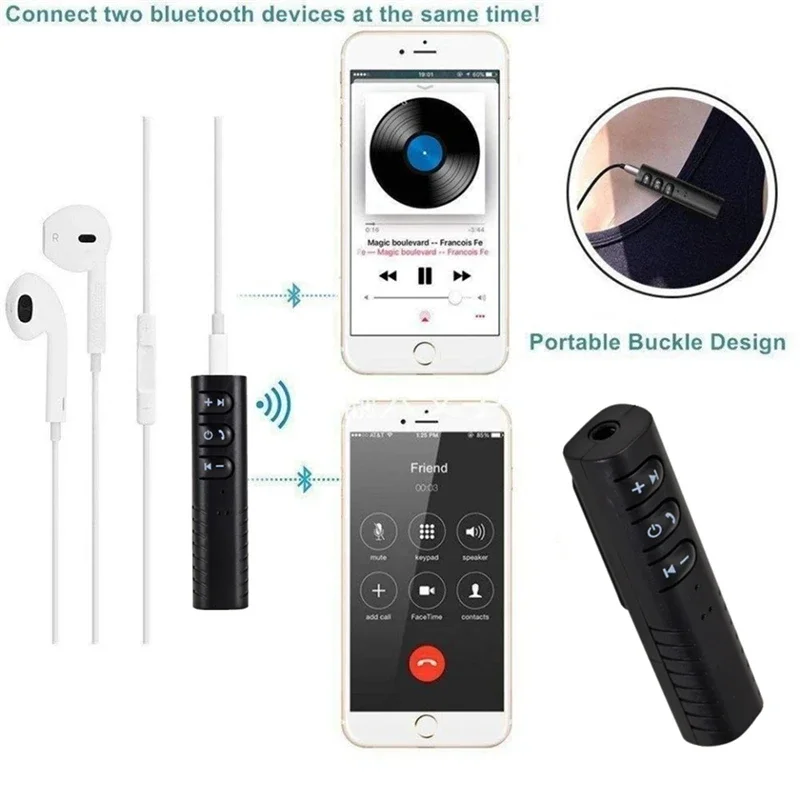 NEW Wireless Bluetooth 5.0 Receiver Transmitter Adapter 3.5mm Jack For Car Music Audio Aux MP3 A2dp Headphone Reciever Handsfree
NEW Wireless Bluetooth 5.0 Receiver Transmitter Adapter 3.5mm Jack For Car Music Audio Aux MP3 A2dp Headphone Reciever Handsfree