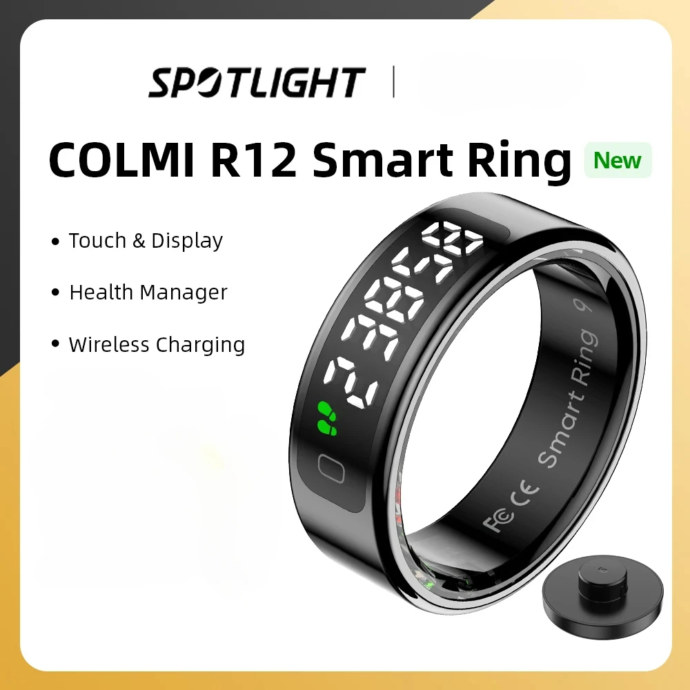 COLMI R11 Smart Ring with Display Screen and Touch, Health Manager, Wireless Charging, 5 ATM Waterproof For Men Women
COLMI R11 Smart Ring with Display Screen and Touch, Health Manager, Wireless Charging, 5 ATM Waterproof For Men Women