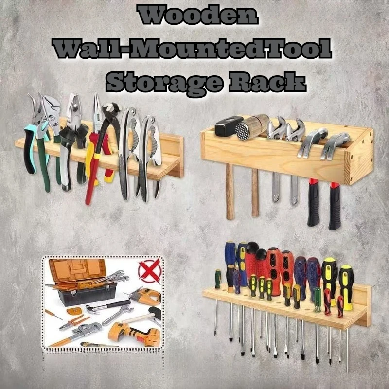 Wooden Wall Mounted Tool Organizer No Drill Hanging Rack Wrenches Pliers Hammers Garage Workshop Home Storage Solid Wood Shelf
Wooden Wall Mounted Tool Organizer No Drill Hanging Rack Wrenches Pliers Hammers Garage Workshop Home Storage Solid Wood Shelf