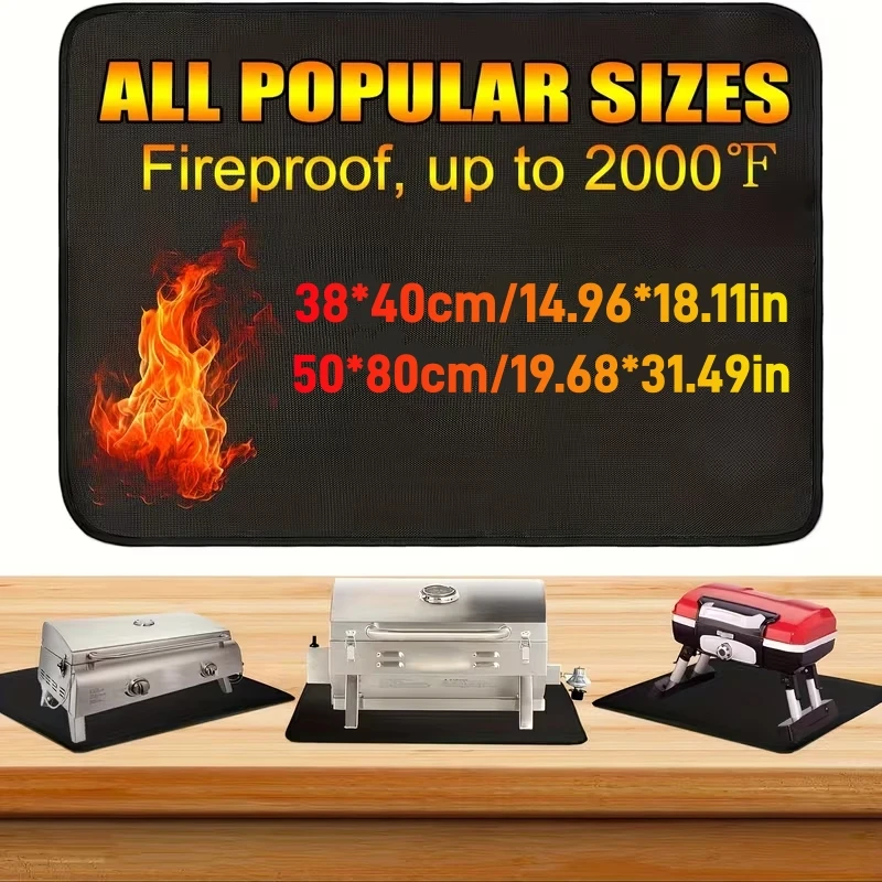 Heat Resistant Mat for Grills for Outdoor Barbecues/Indoor Fireplace Waterproof Oil-Resistant Countertop Nonskid Mat for Kitchen
Heat Resistant Mat for Grills for Outdoor Barbecues/Indoor Fireplace Waterproof Oil-Resistant Countertop Nonskid Mat for Kitchen