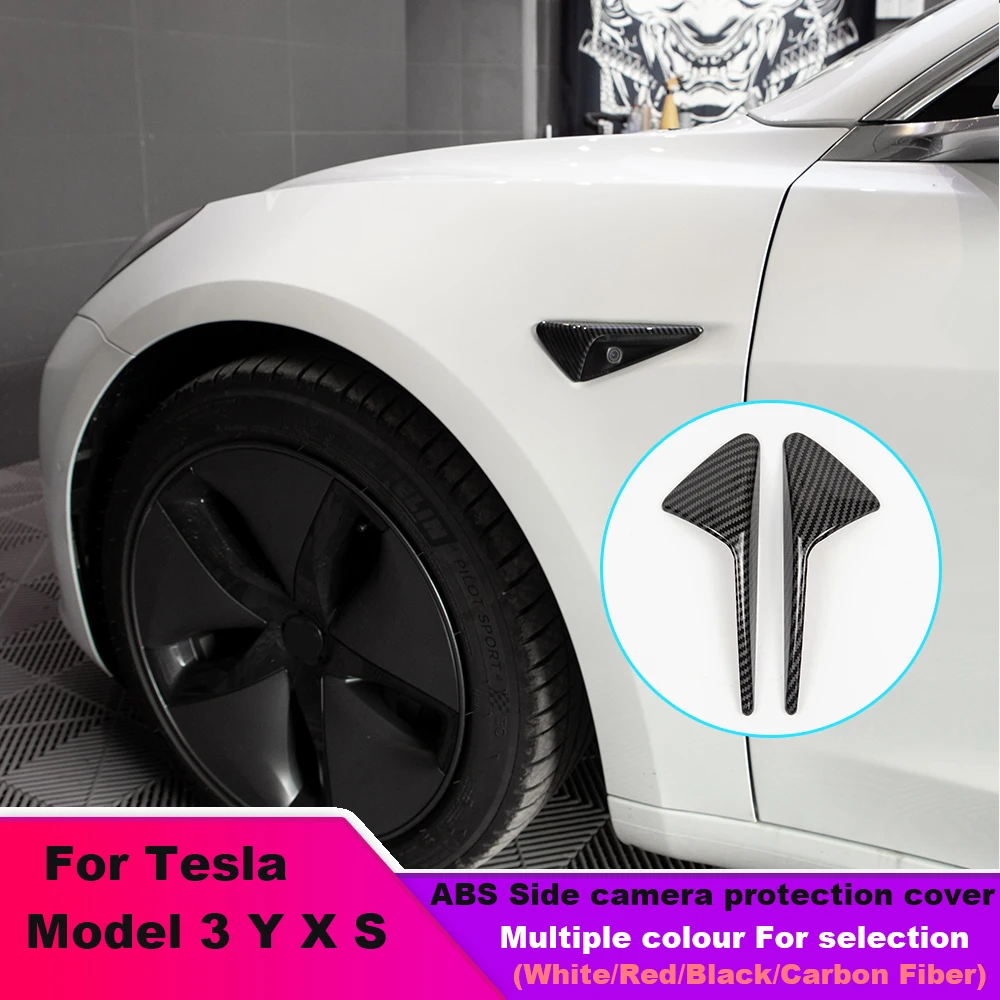 For Tesla Model Y 3 X S Carbon Fiber Side camera protection cover Car exterior trim cover Trim 2PCS
For Tesla Model Y 3 X S Carbon Fiber Side camera protection cover Car exterior trim cover Trim 2PCS
