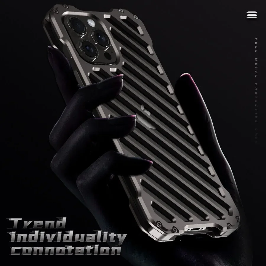 Full Body Aluminum Alloy Shockproof Phone Case Screw Bumper Anti-scratch Rugged Guard Cover For iPhone 15 14 Plus 13 12 Pro Max
Full Body Aluminum Alloy Shockproof Phone Case Screw Bumper Anti-scratch Rugged Guard Cover For iPhone 15 14 Plus 13 12 Pro Max