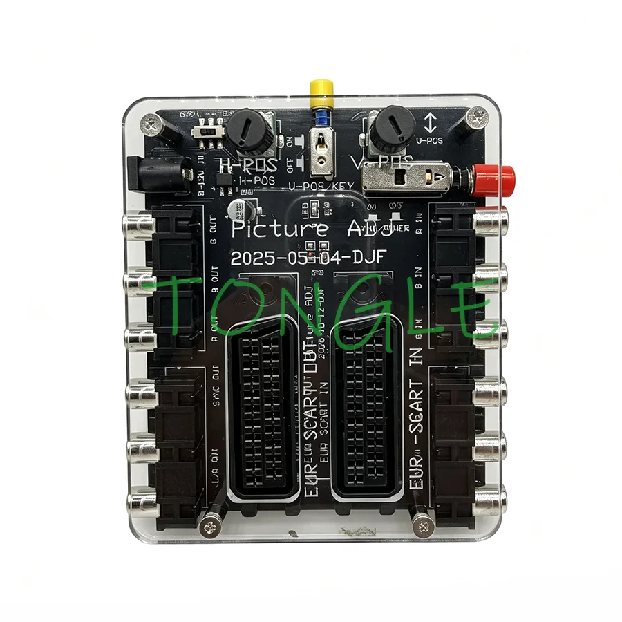 RGBS Adjustment Picture Position Converter with Shell SCART Adjustable Screen Converting PCB for Adjust Image Position
