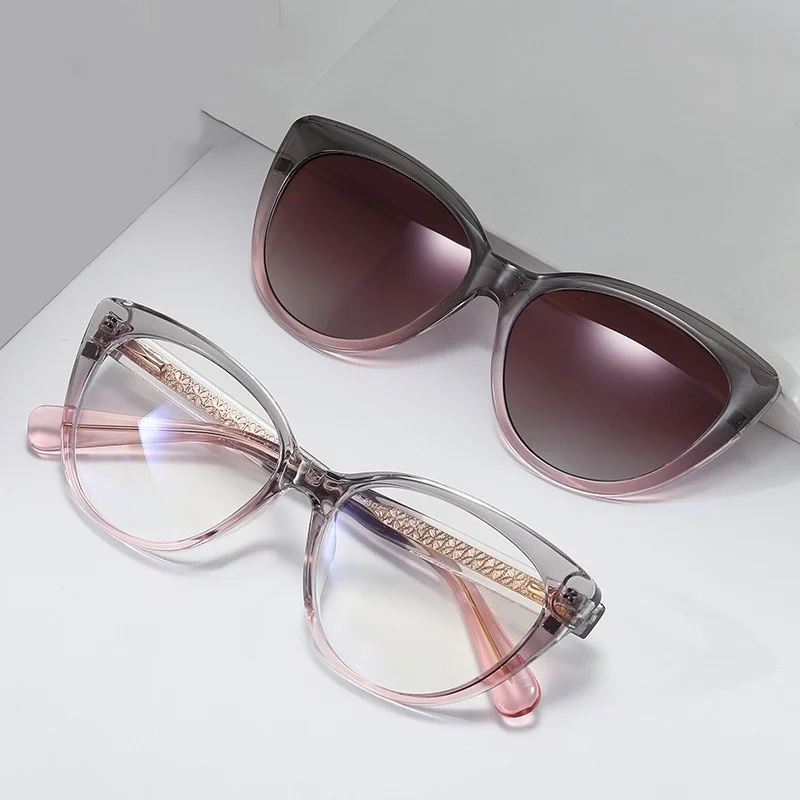 Magnet Clip On Optical Myopia Glasses Women Driving UV400 Sunglasses With Anti Blue Ray Prescription Reading Glasses for Woman
Magnet Clip On Optical Myopia Glasses Women Driving UV400 Sunglasses With Anti Blue Ray Prescription Reading Glasses for Woman