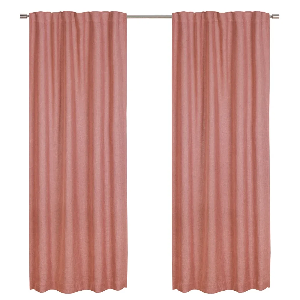 Linen Blend Curtain, Single Panel, Old Rose, 50" W x 63" L, perfect for sleeping in or mid-day movie marathons.
Linen Blend Curtain, Single Panel, Old Rose, 50" W x 63" L, perfect for sleeping in or mid-day movie marathons.