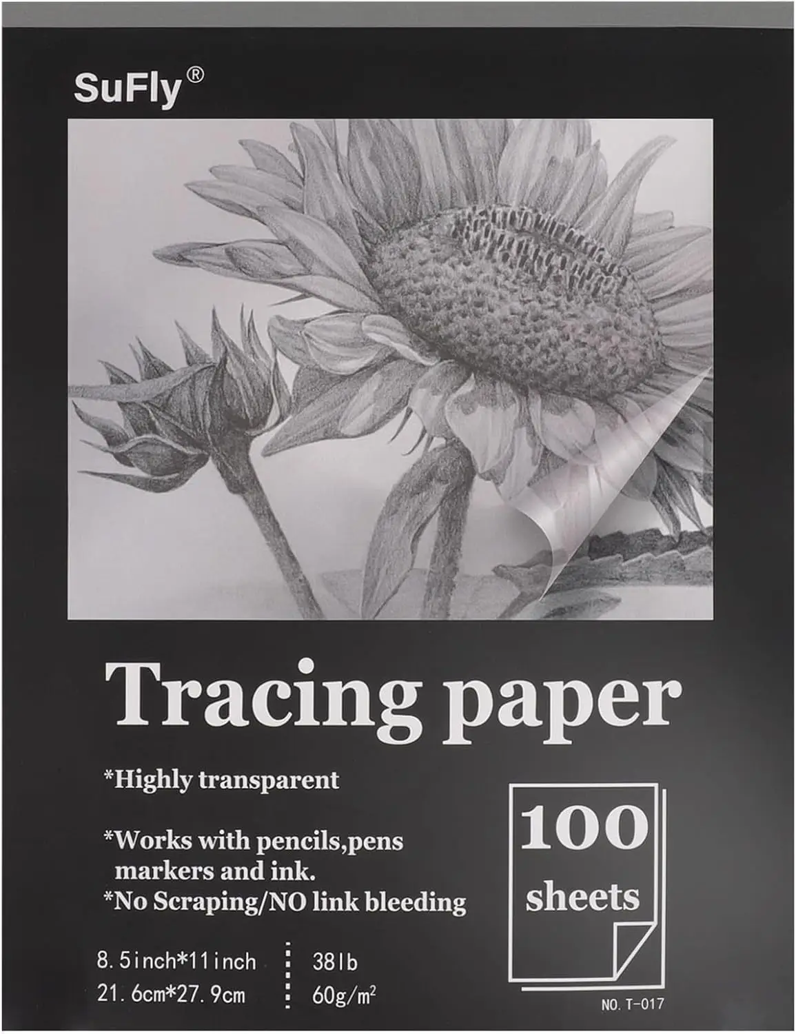 Tracing Paper 8.5x11 inch, 100 Sheets Transparent Vellum Paper for Tracing Pads, 38lb/60gsm Translucent Tracing Paper for Pencil
Tracing Paper 8.5x11 inch, 100 Sheets Transparent Vellum Paper for Tracing Pads, 38lb/60gsm Translucent Tracing Paper for Pencil
