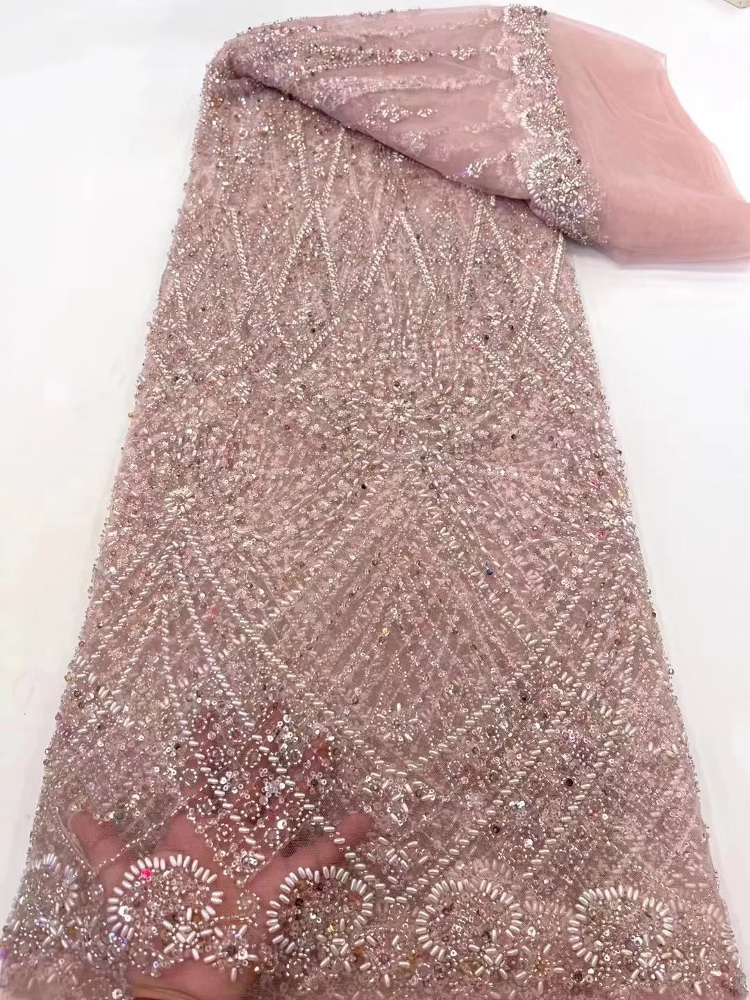 High-End Luxury French Embroidery Heavy Groom Lace Fabric African Nigerian With Sequin Fabric For Wedding Dress Party
High-End Luxury French Embroidery Heavy Groom Lace Fabric African Nigerian With Sequin Fabric For Wedding Dress Party