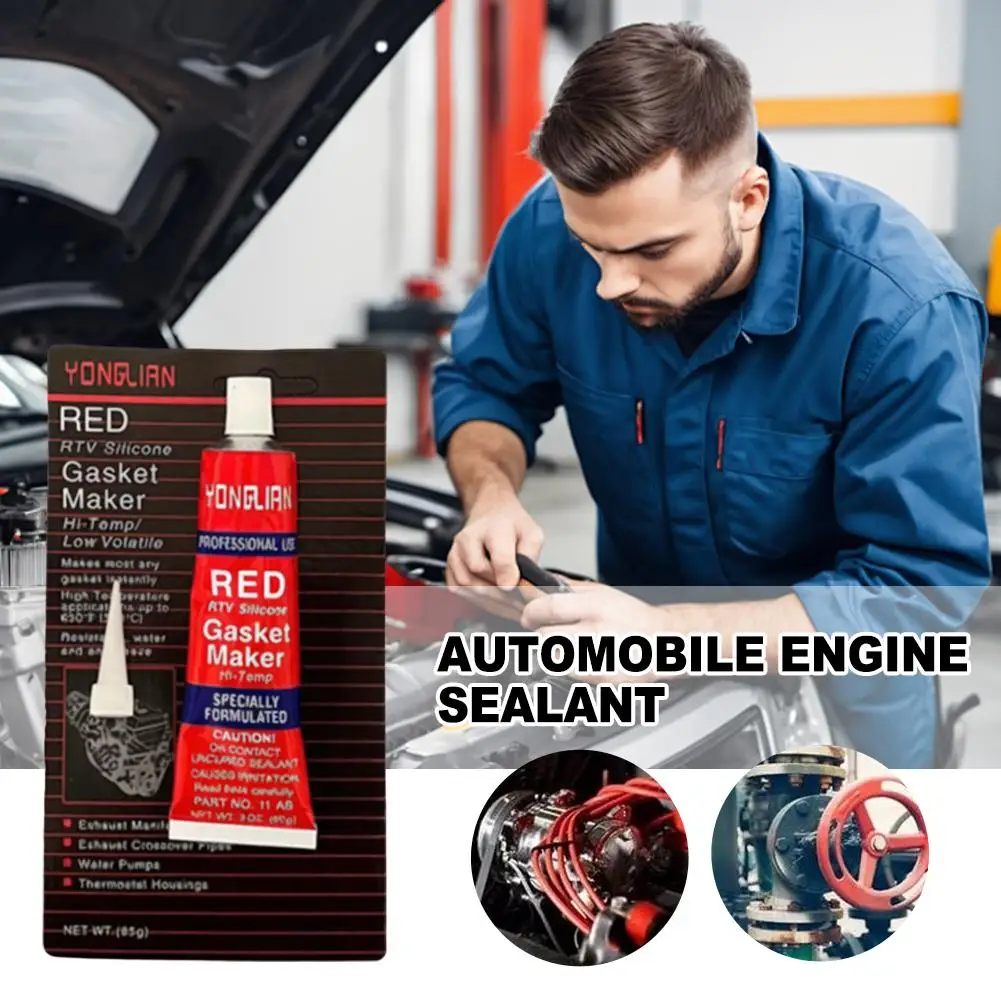 Silicone Gasket Maker Waterproof Red Silicone Sealant High Temperature Resistant Engine Sealant For Automotive Engine Parts I8A2
Silicone Gasket Maker Waterproof Red Silicone Sealant High Temperature Resistant Engine Sealant For Automotive Engine Parts I8A2