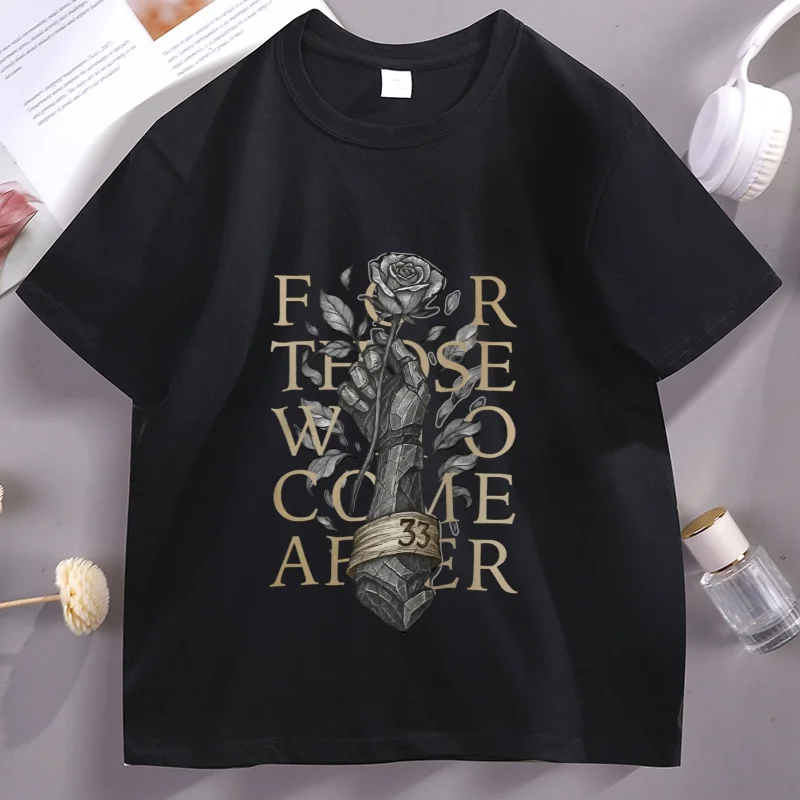 Expedition 33 Tshirt Men Women Casual for Those Who Come After Vintage T-shirt Casual Cotton Short Sleeve Round Neck Tees
Expedition 33 Tshirt Men Women Casual for Those Who Come After Vintage T-shirt Casual Cotton Short Sleeve Round Neck Tees