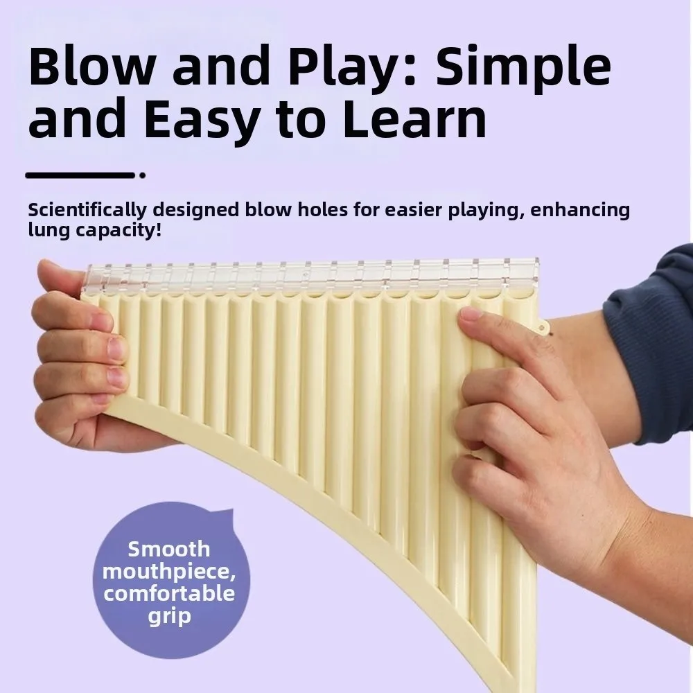18 Pipes C Scale Panpipe Portable Professional Wind Instrument Easy To Learn Ergonomic Pan Flute Musical Performance
18 Pipes C Scale Panpipe Portable Professional Wind Instrument Easy To Learn Ergonomic Pan Flute Musical Performance