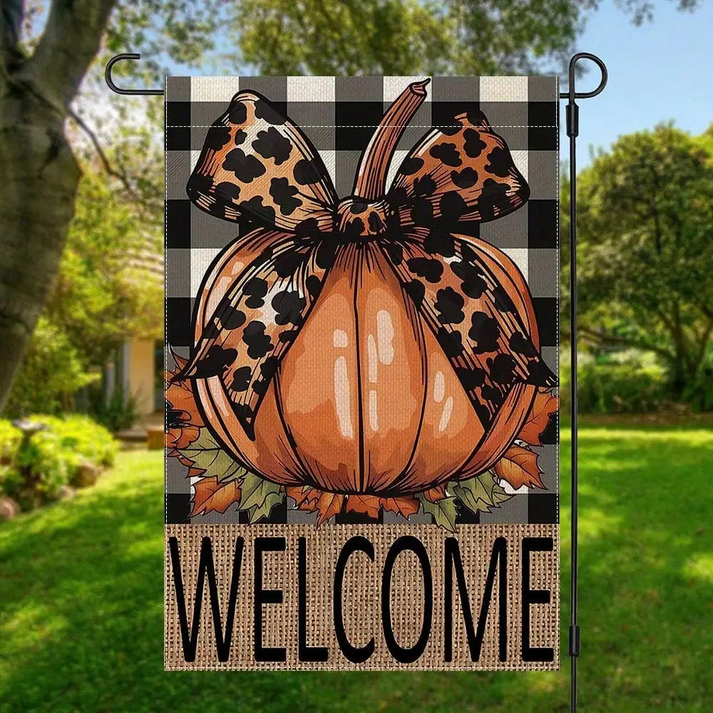 1pc, Welcome Buffalo Plaid With Pumpkin Fall Autumn Thanksgiving Garden Yard House Flag, Double Sided Garden Yard Flag, Home Decor, Outside Decor, Yard Decor, Garden Decor, Holiday Decor, No Flagpole 12x18in
1pc, Welcome Buffalo Plaid With Pumpkin Fall Autumn Thanksgiving Garden Yard House Flag, Double Sided Garden Yard Flag, Home Decor, Outside Decor, Yard Decor, Garden Decor, Holiday Decor, No Flagpole 12x18in
