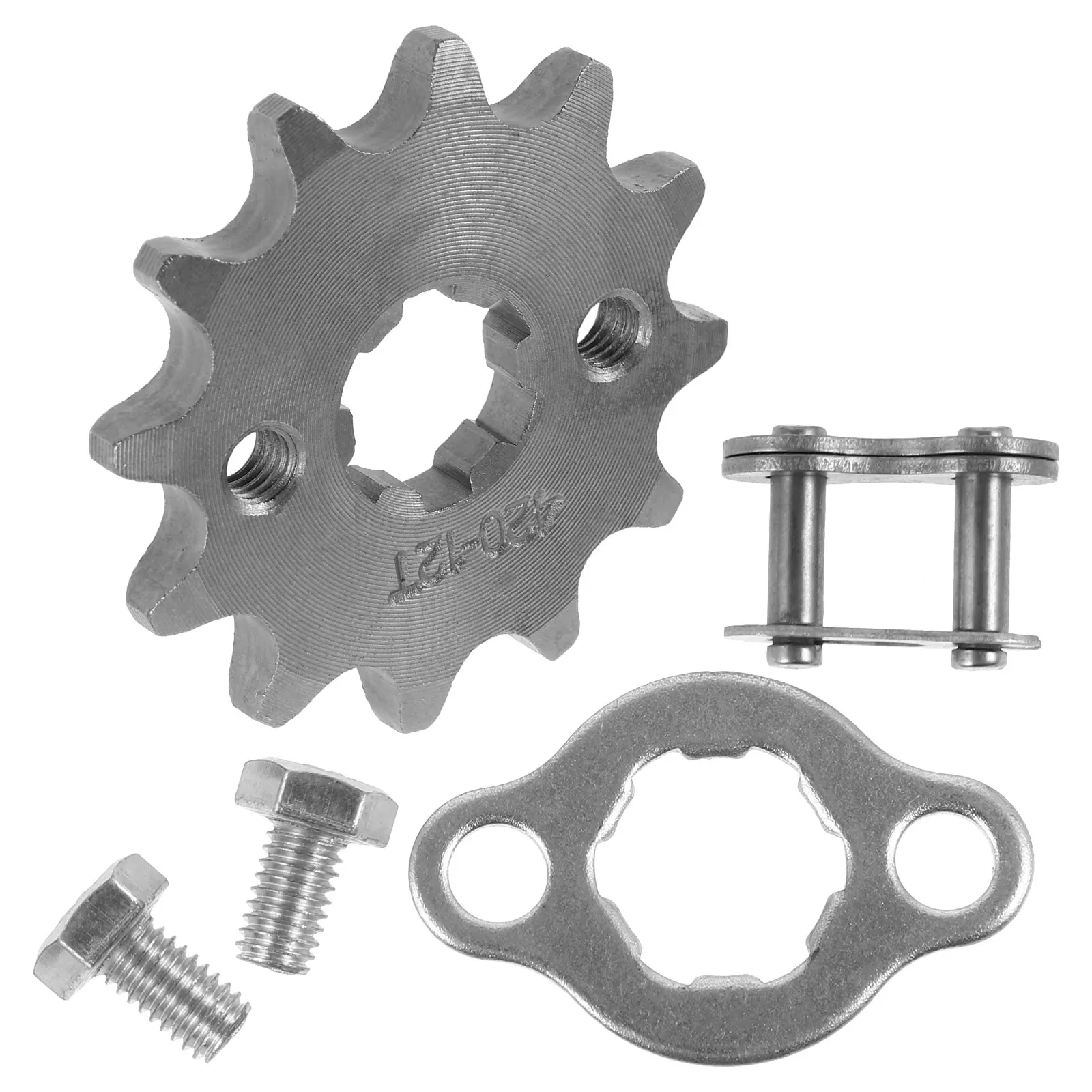 420-12T Engine Gears 17 Teeth Steel Motorcycle Sprocket Off-road Mini Bike Protective Rear Sprocket Gear for Modification
420-12T Engine Gears 17 Teeth Steel Motorcycle Sprocket Off-road Mini Bike Protective Rear Sprocket Gear for Modification