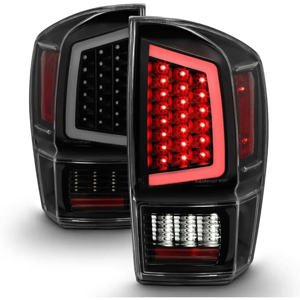 - For 2016-2023 Toyota Tacoma Full LED Light Tube Black Smoked Tail Lights Brake Lamps Driver & Passenger Side
- For 2016-2023 Toyota Tacoma Full LED Light Tube Black Smoked Tail Lights Brake Lamps Driver & Passenger Side