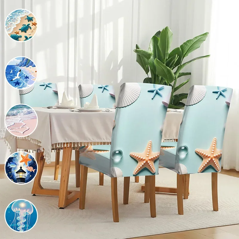 Restaurant seat elastic protective cover, removable and washable home decoration products, fresh ocean wind chair cover
Restaurant seat elastic protective cover, removable and washable home decoration products, fresh ocean wind chair cover