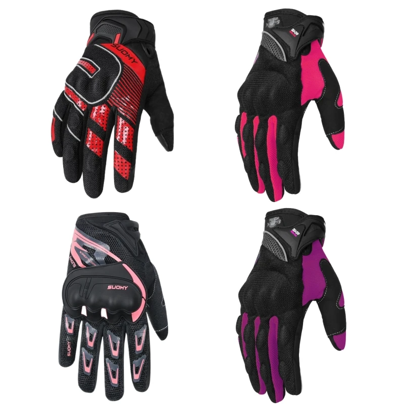SUOMY Women Motorcycle Gloves Touch Screen Summer Breathable Wearable Motorbike Cycling Biker Gloves For Lady
SUOMY Women Motorcycle Gloves Touch Screen Summer Breathable Wearable Motorbike Cycling Biker Gloves For Lady