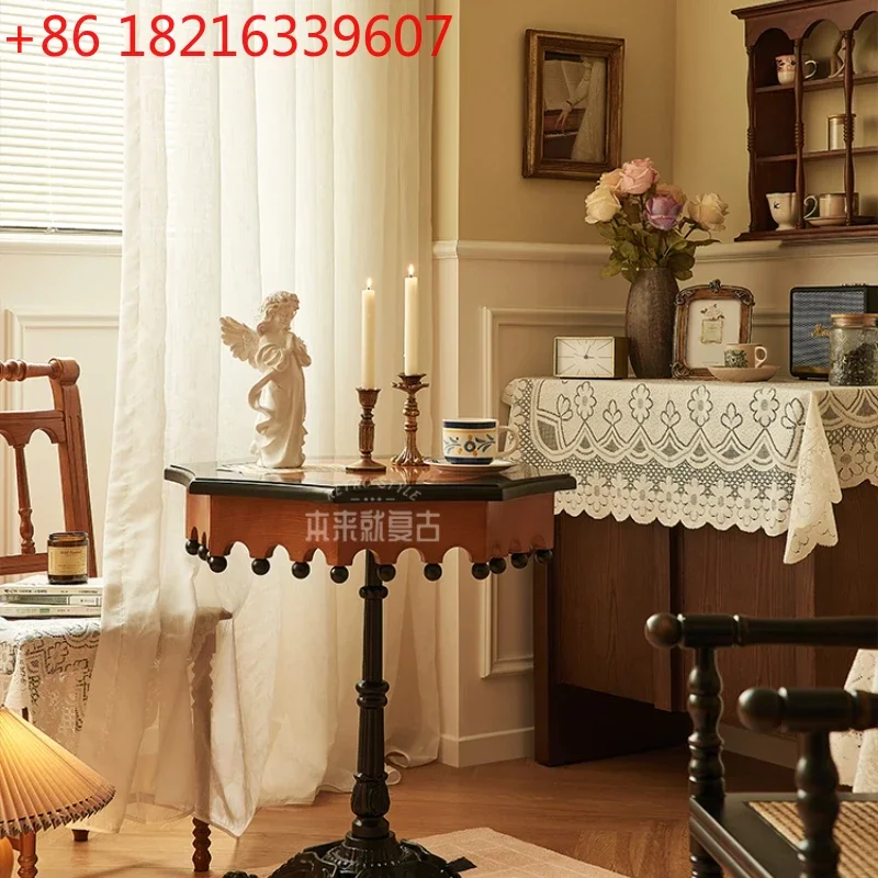 Журнальный столик из цельного дерева в стиле ретро, балкон, гостиная, домашний журнальный столик, маленький
Журнальный столик из цельного дерева в стиле ретро, балкон, гостиная, домашний журнальный столик, маленький