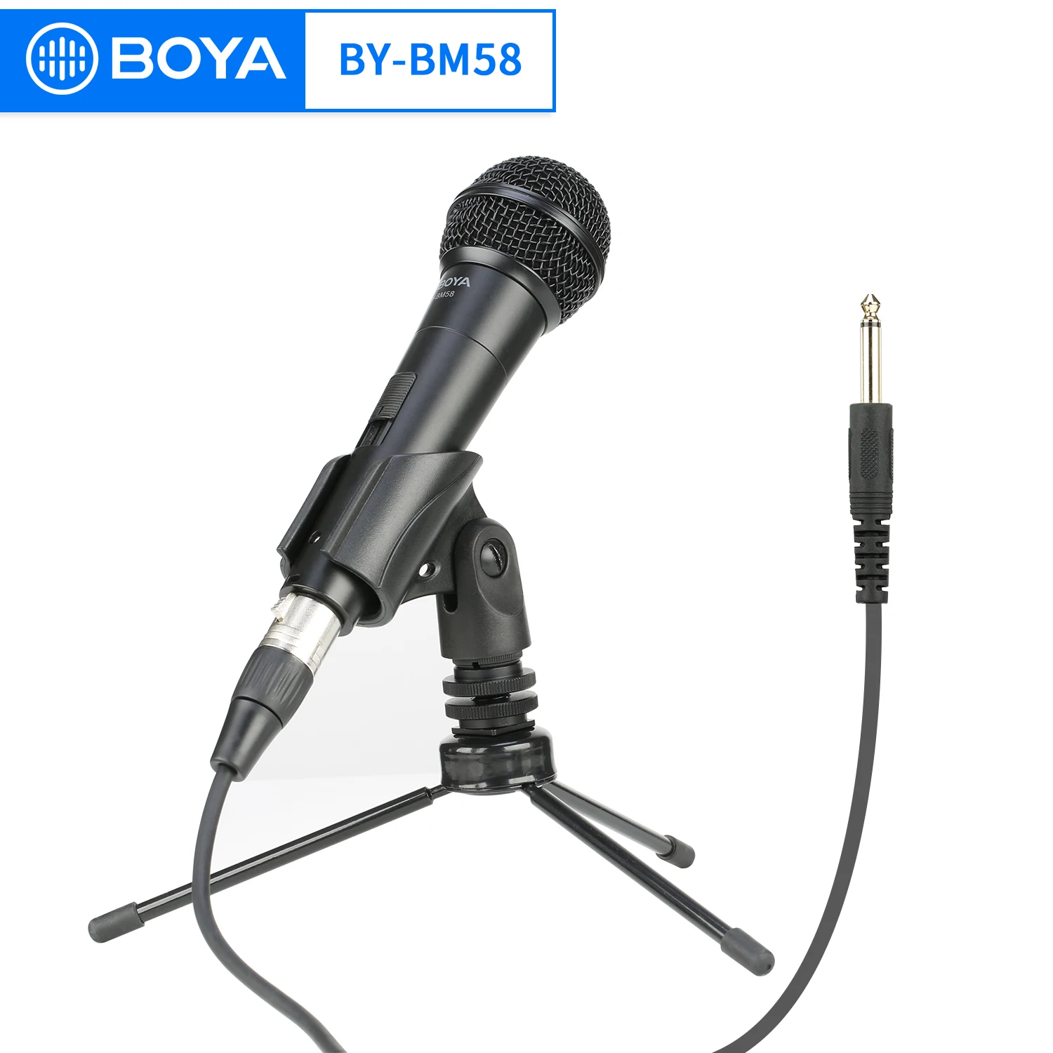 BOYA BY-BM58 кардиоидный динамический Ручной вокальный микрофон для репетирования театра в прямом эфире встреч и многого другого
BOYA BY-BM58 кардиоидный динамический Ручной вокальный микрофон для репетирования театра в прямом эфире встреч и многого другого