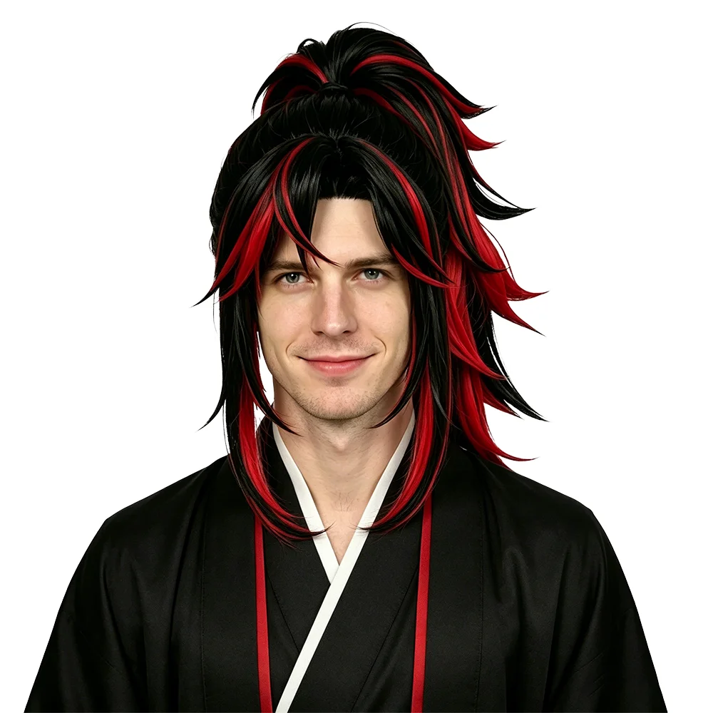 Yoriichi Tsugikuni Cosplay Wig Black Red Gradient High Ponytail Wig For Men Anime Cosplay Halloween Party High Temperature Fiber
Yoriichi Tsugikuni Cosplay Wig Black Red Gradient High Ponytail Wig For Men Anime Cosplay Halloween Party High Temperature Fiber