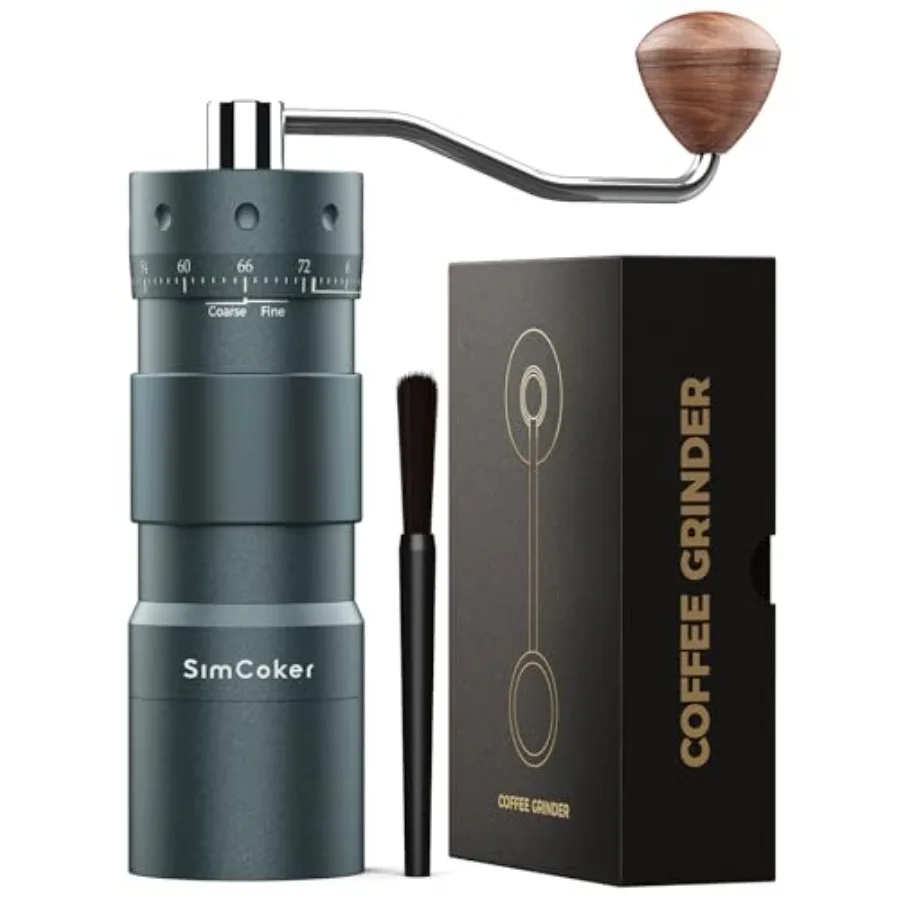 Manual Coffee Grinder 16m/Click Espresso Grinder with CNC Stainless Steel Conical Burr Numerical External Adjustable Setting Al
Manual Coffee Grinder 16m/Click Espresso Grinder with CNC Stainless Steel Conical Burr Numerical External Adjustable Setting Al