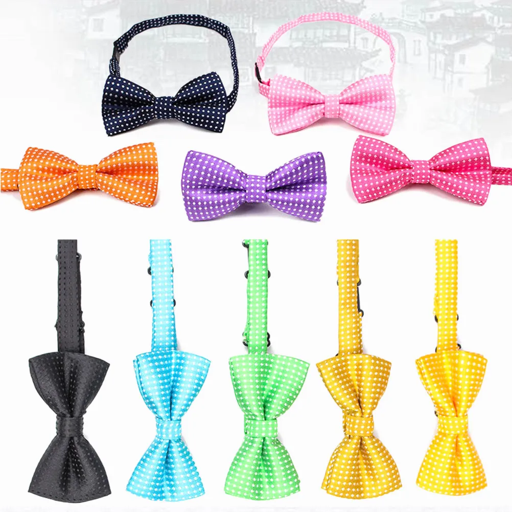 10Pcs Stylish Polka Dot Pet Necktie and Collar Set Adjustable for Dogs Cats Formal Casual Events Holiday Costume Grooming
10Pcs Stylish Polka Dot Pet Necktie and Collar Set Adjustable for Dogs Cats Formal Casual Events Holiday Costume Grooming