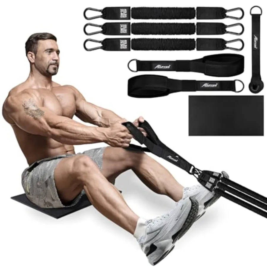 Rowing Resistance Bands, Best Replacement for Rowing Machine, Home Gym Workout Equipment for Back, Arms, Shoulders, Core, Glute
Rowing Resistance Bands, Best Replacement for Rowing Machine, Home Gym Workout Equipment for Back, Arms, Shoulders, Core, Glute
