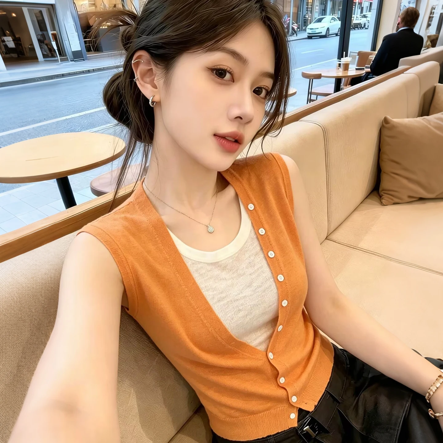 Color Block Knitted Vest Top Women's Style Summer Thin Korean Series Slimming Sleeveless Shirt Commute Wind Regular Fit Nylon
Color Block Knitted Vest Top Women's Style Summer Thin Korean Series Slimming Sleeveless Shirt Commute Wind Regular Fit Nylon
