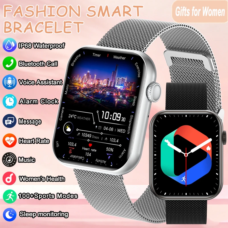 2026 New Women Smart Watch 1.83”HD Display AI Voice Bluetooth Call Sports Watches Health Monitor Smartwatch Men For Android iOS
2026 New Women Smart Watch 1.83”HD Display AI Voice Bluetooth Call Sports Watches Health Monitor Smartwatch Men For Android iOS
