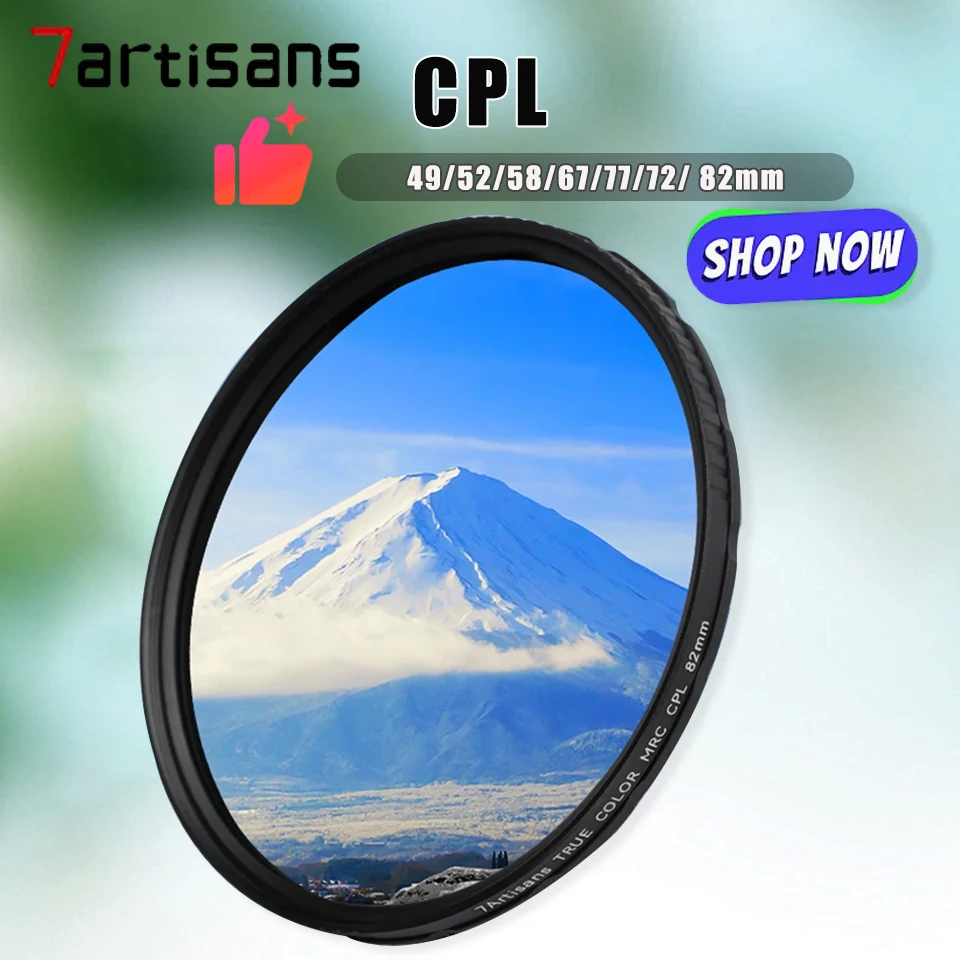 7artisans Turecolor 49mm 52mm 58mm 67mm 77mm 72mm 82mm Polarizing Filter for Micro SLR CameraColor Fidelity Polarizing Filter
7artisans Turecolor 49mm 52mm 58mm 67mm 77mm 72mm 82mm Polarizing Filter for Micro SLR CameraColor Fidelity Polarizing Filter