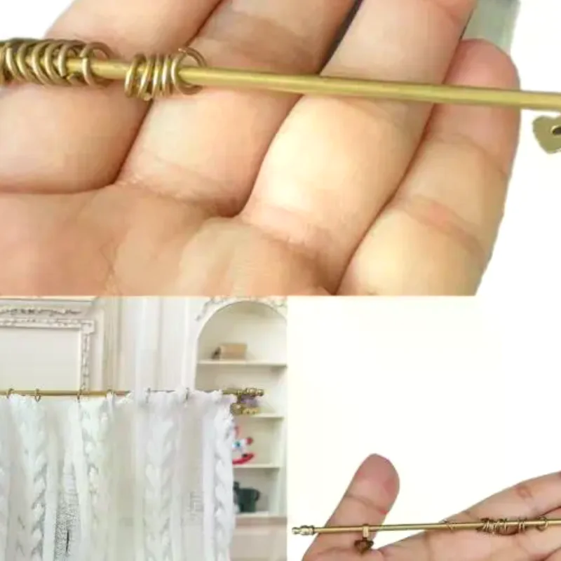 1 Piece Dollhouse Removable Metal Curtain Rod Miniature Model Children Handmade Toy Doll Accessories
1 Piece Dollhouse Removable Metal Curtain Rod Miniature Model Children Handmade Toy Doll Accessories