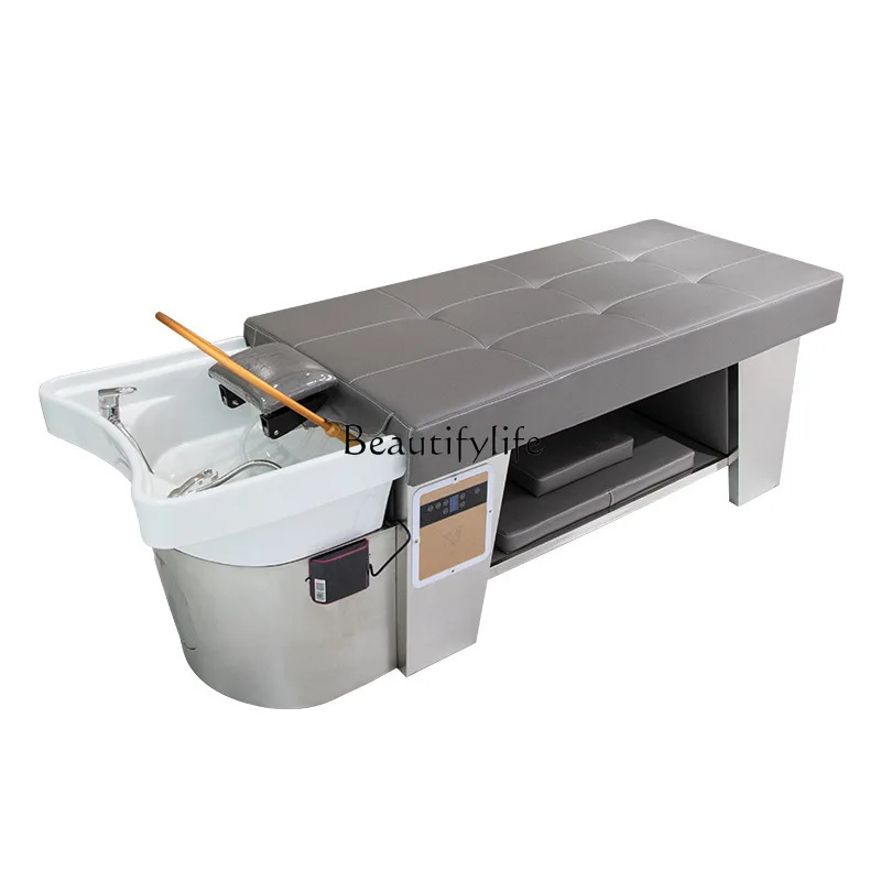 Barber shop beauty salon special shampoo bed high-end steel frame Thai hair treatment shampoo water circulation fumigation
Barber shop beauty salon special shampoo bed high-end steel frame Thai hair treatment shampoo water circulation fumigation