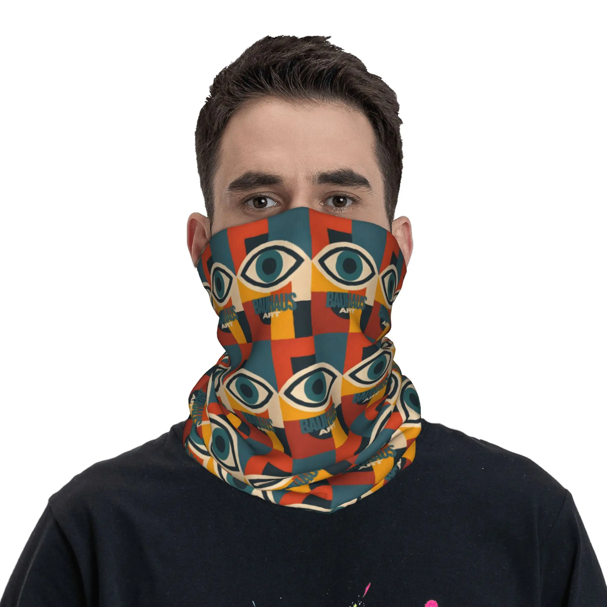 Bauhaus Art Poster Colorful With A Stylized Eye Bandana Neck Cover Printed Wrap Mask Scarf Headband Running for Men Women Winter
Bauhaus Art Poster Colorful With A Stylized Eye Bandana Neck Cover Printed Wrap Mask Scarf Headband Running for Men Women Winter