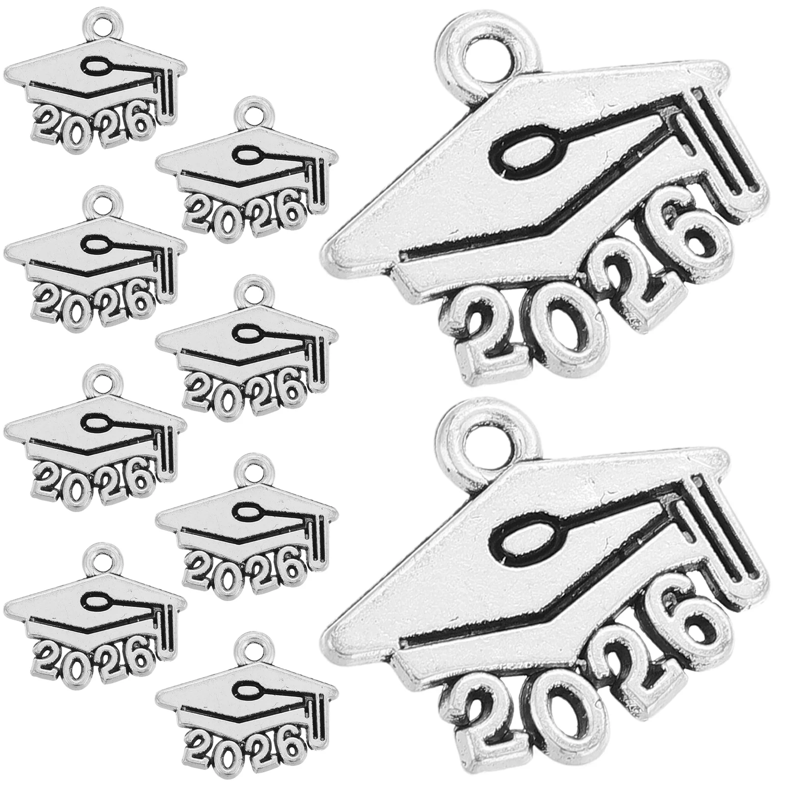 100 Pcs Alloy Key Graduation Cap Charms Metal Craft Memorial Tassel Year Pendant Decorative Accessories Luxury
100 Pcs Alloy Key Graduation Cap Charms Metal Craft Memorial Tassel Year Pendant Decorative Accessories Luxury