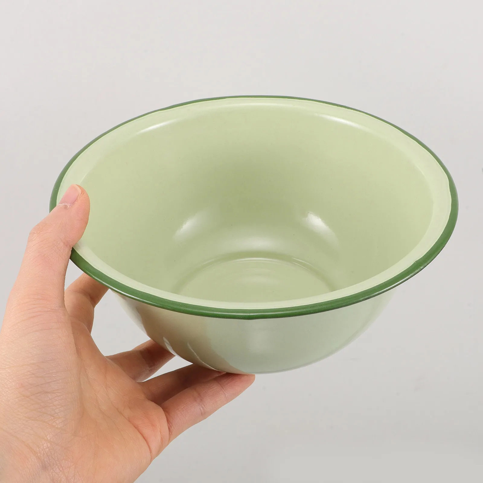 Retro Enamel Bowl Deep Thick Green Soup Bowl Versatile Kitchenware Design Wear Resistant Easy Clean Large Capacity Asian
Retro Enamel Bowl Deep Thick Green Soup Bowl Versatile Kitchenware Design Wear Resistant Easy Clean Large Capacity Asian