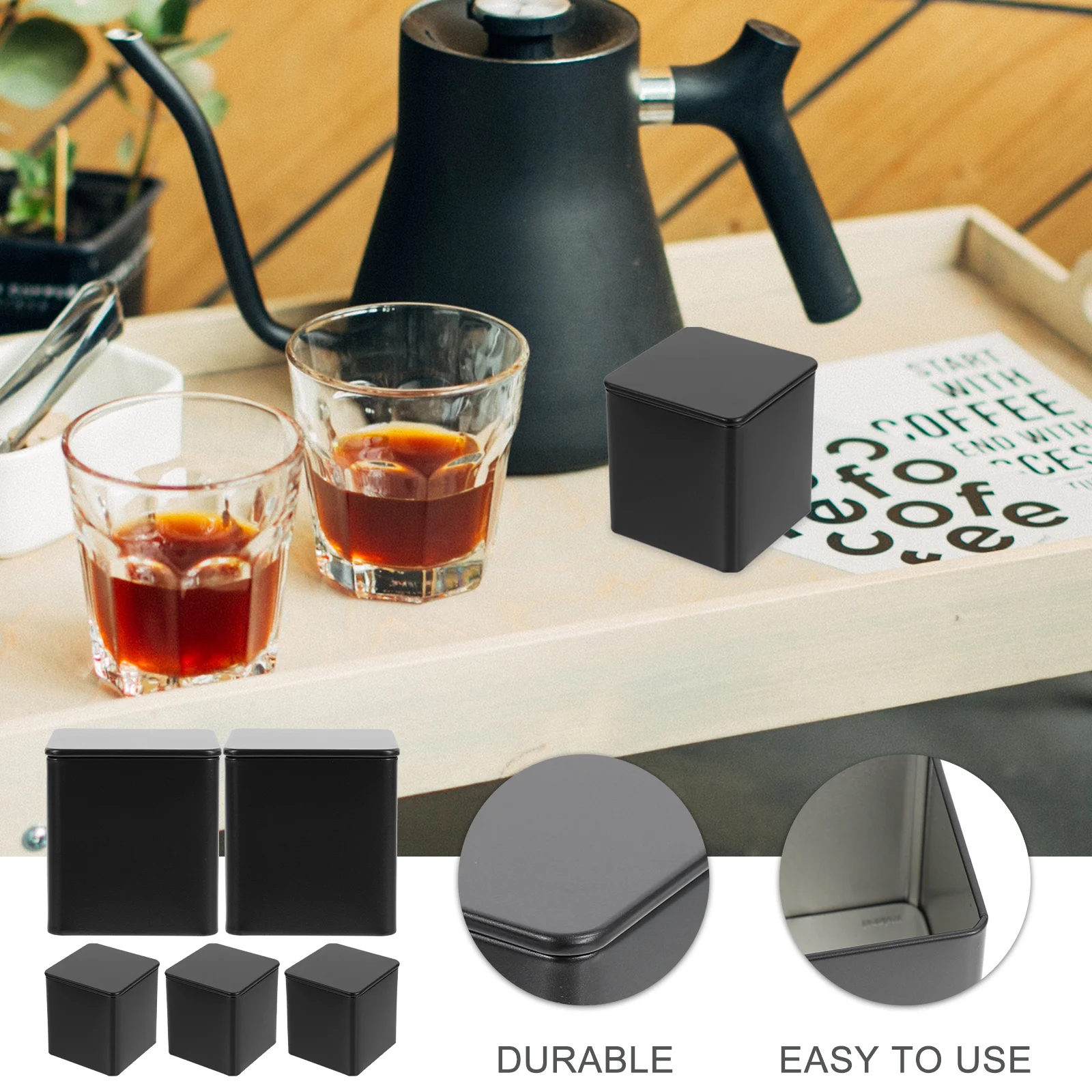 5Pcs Tinplate Tea Holder Storage Container DIY Making Jar Reusable Elegant Gift Food Dry Empty Tea Jars 
5Pcs Tinplate Tea Holder Storage Container DIY Making Jar Reusable Elegant Gift Food Dry Empty Tea Jars