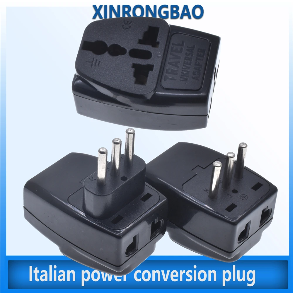 Italy Universal changeover plug 3pin UK/US/EU/AU to IT Milan Chile Vatican Italian Travel 1 to 3 AC Power Conversion Plug Socket
Italy Universal changeover plug 3pin UK/US/EU/AU to IT Milan Chile Vatican Italian Travel 1 to 3 AC Power Conversion Plug Socket