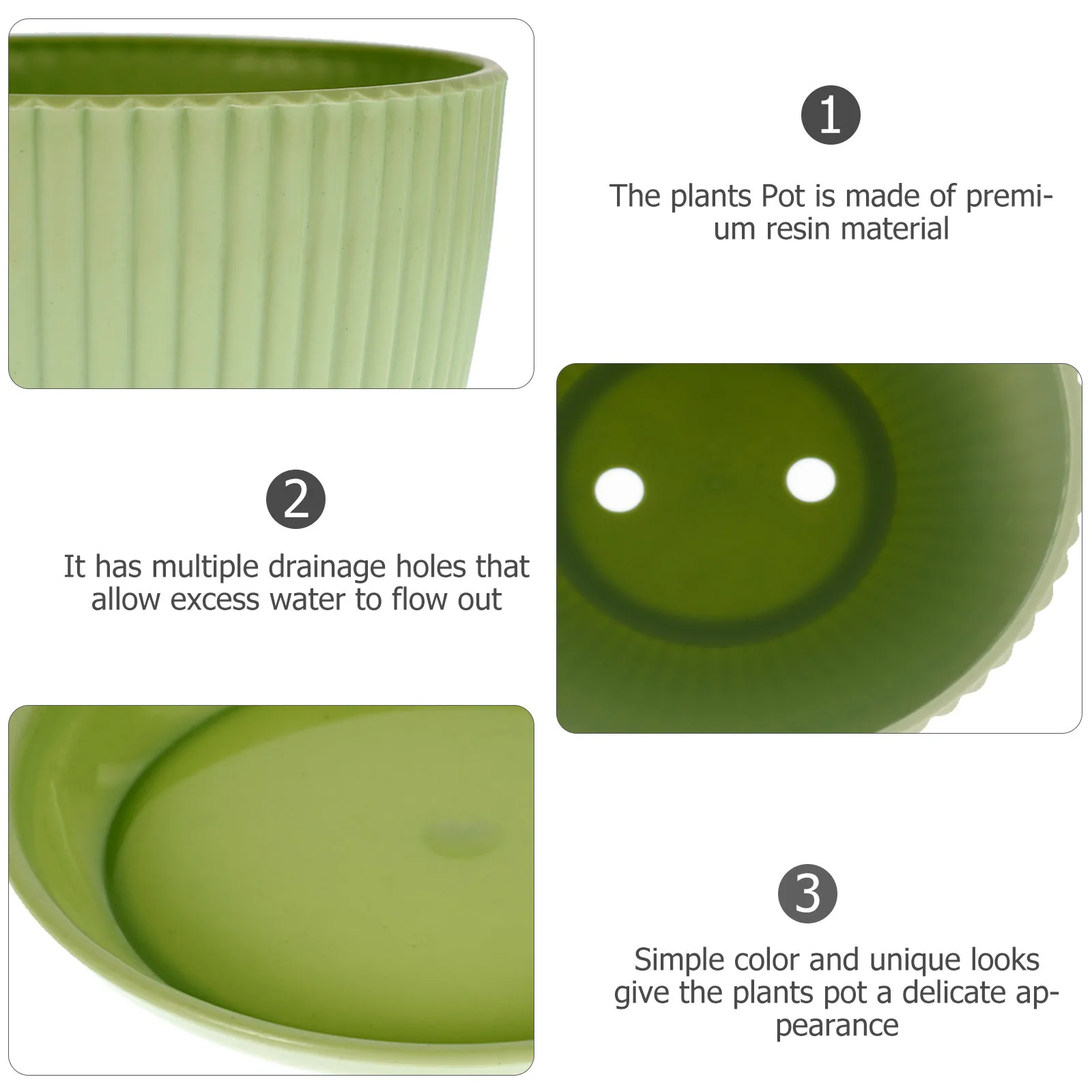 4Pcs Resin Flower Pot Saucer Succulent Container Home Garden Decor Long Lasting Safe Plants Nursery Pots Plants Pots
4Pcs Resin Flower Pot Saucer Succulent Container Home Garden Decor Long Lasting Safe Plants Nursery Pots Plants Pots