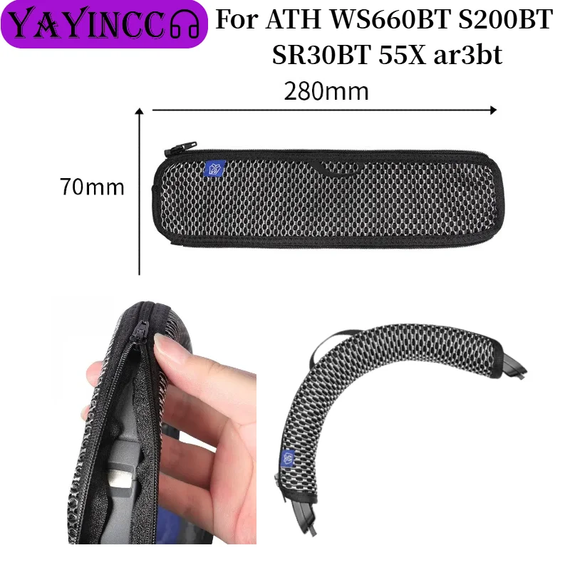 Replacement Headband Cover For ATH WS660BT S200BT SR30BT 55X ar3bt Headphones Mesh fabric zipper head beam protective cover
Replacement Headband Cover For ATH WS660BT S200BT SR30BT 55X ar3bt Headphones Mesh fabric zipper head beam protective cover
