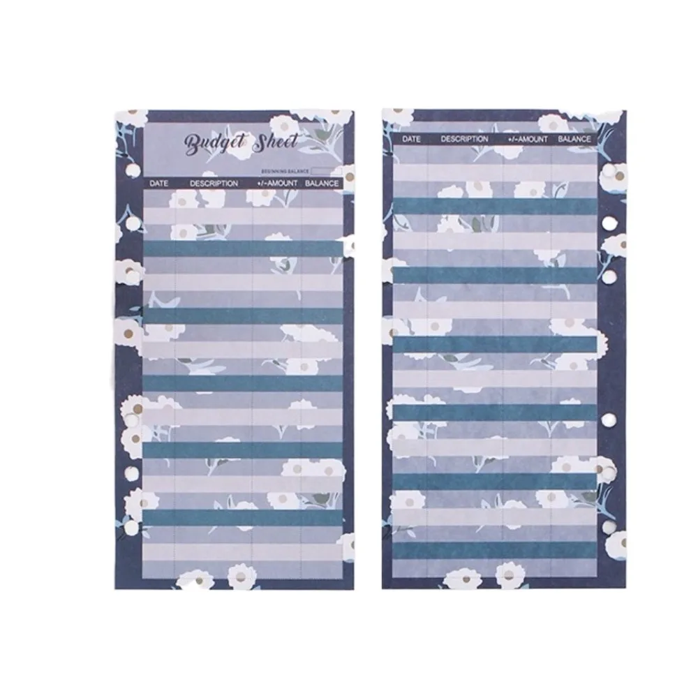 12Sheets A6 Loose Leaf Refill Budget Paper Flower 6 Holes Expense Tracker Refill Binder Paper for Cash Envelopes Indexing Cards
12Sheets A6 Loose Leaf Refill Budget Paper Flower 6 Holes Expense Tracker Refill Binder Paper for Cash Envelopes Indexing Cards