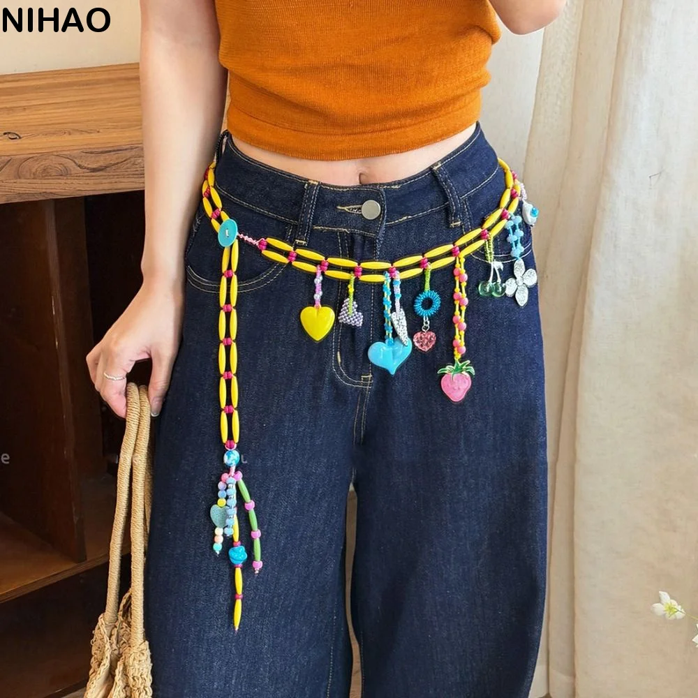 Punk Hollow Out Dopamine Colored Beaded Waist Chain Fruit Y2K Metal Waist Chain Body Jewelry Kawaii Bohemian Body Chain Women
Punk Hollow Out Dopamine Colored Beaded Waist Chain Fruit Y2K Metal Waist Chain Body Jewelry Kawaii Bohemian Body Chain Women