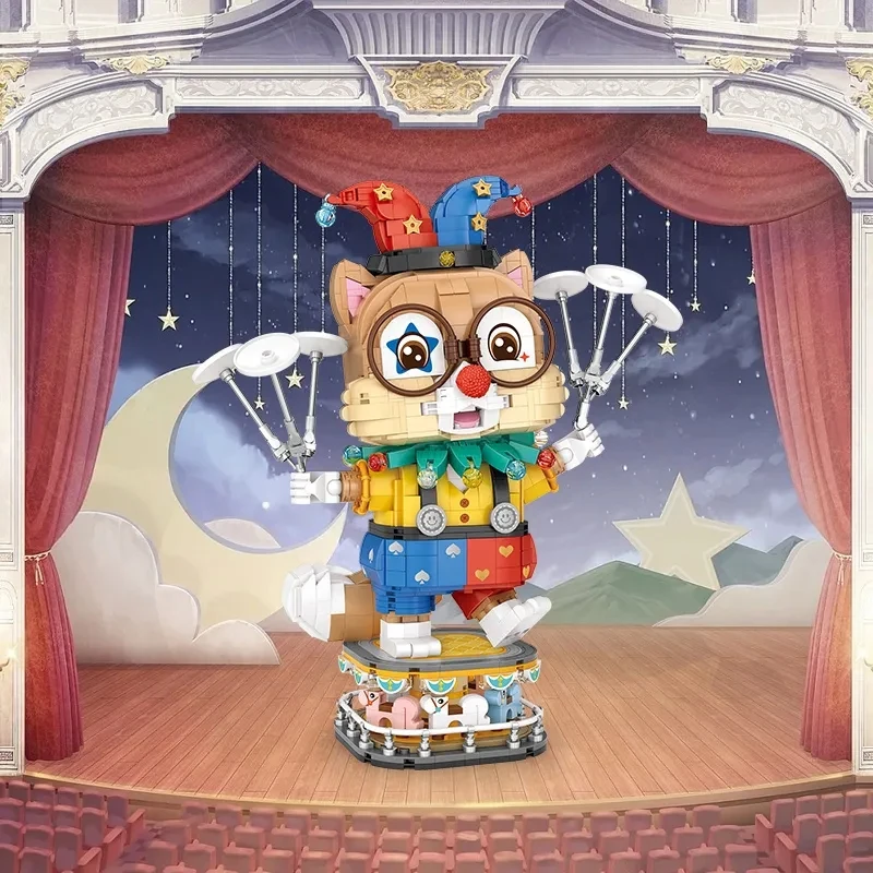 1671Pcs Acrobatic Clown Squirrel Amusement Park Animal Building Block Performing Squirrel Puzzle Toys For Christmas Kids Gifts
1671Pcs Acrobatic Clown Squirrel Amusement Park Animal Building Block Performing Squirrel Puzzle Toys For Christmas Kids Gifts
