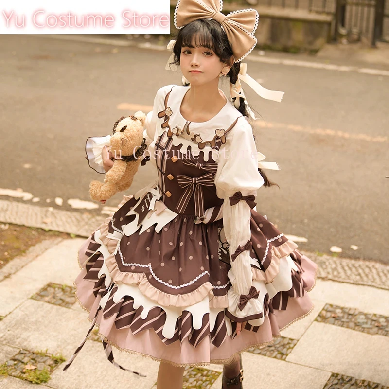 New Lolita Dress for Women Yu Costume Spring and Autumn Cute Bow Cartoon High Waist Strap Lo Dress Kawaii Girl Short Dresses
New Lolita Dress for Women Yu Costume Spring and Autumn Cute Bow Cartoon High Waist Strap Lo Dress Kawaii Girl Short Dresses