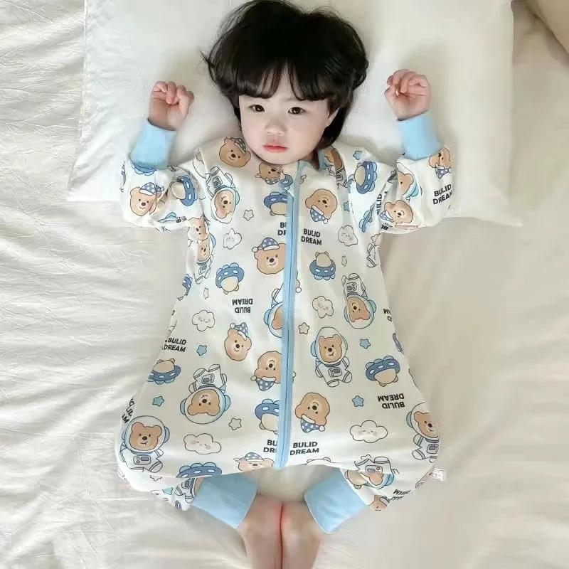 Spring Autumn Boys girls Baby Anti Kick Sleeping Bag Split Legs Newborn Sleeping Bag cartoon Long Sleeve One Piece Pajamas
Spring Autumn Boys girls Baby Anti Kick Sleeping Bag Split Legs Newborn Sleeping Bag cartoon Long Sleeve One Piece Pajamas