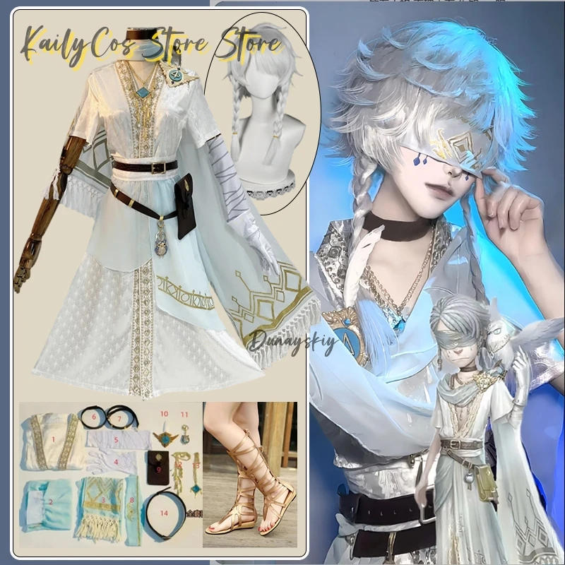 Seer 코스프레 Game Identity V Costume Medieval Retro White Gorgeous Combat Uniform Anime Party Role Outfits Wig Shoe Prop Suits
Seer 코스프레 Game Identity V Costume Medieval Retro White Gorgeous Combat Uniform Anime Party Role Outfits Wig Shoe Prop Suits