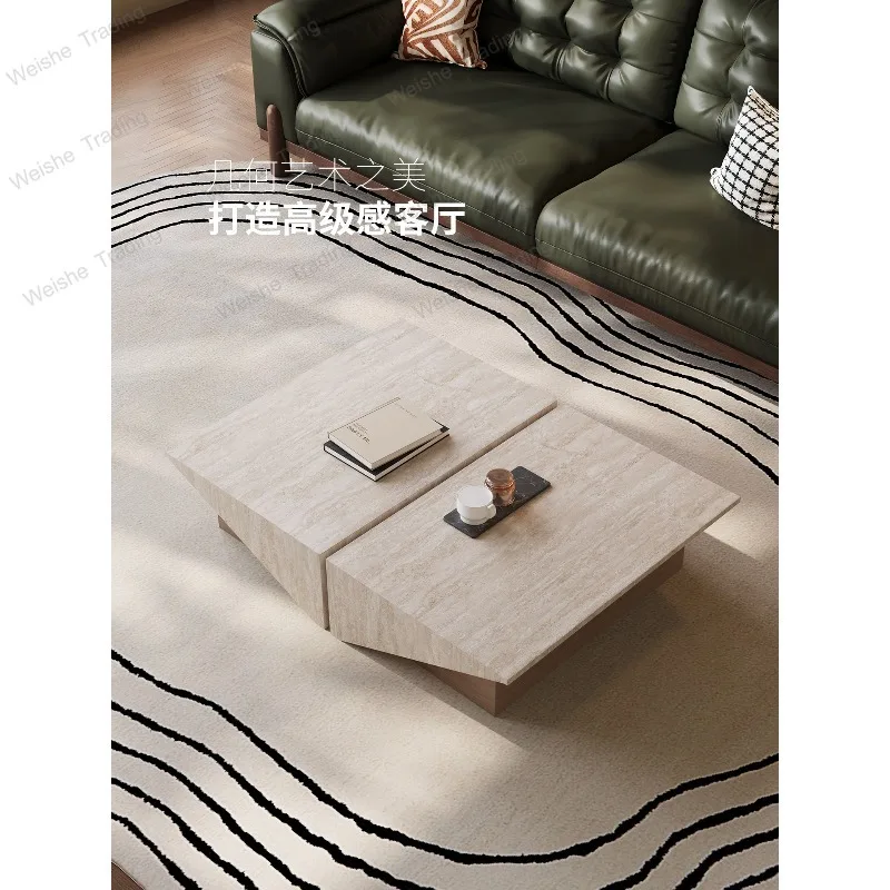 Coffee table living room household medieval style travertine coffee table light luxury creative design living room
Coffee table living room household medieval style travertine coffee table light luxury creative design living room