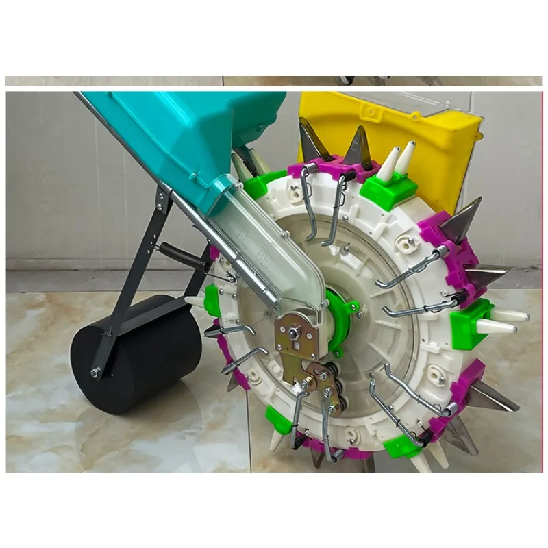 Hand-pushed corn soybean seeder Manual fine seeder Fertilization Small
Hand-pushed corn soybean seeder Manual fine seeder Fertilization Small