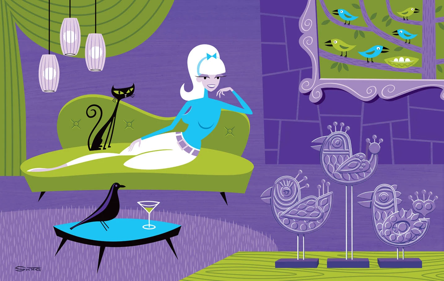Josh Agle Shag ,Art Picture Print Silk Poster Living Room Decor ,Home Wall
Josh Agle Shag ,Art Picture Print Silk Poster Living Room Decor ,Home Wall