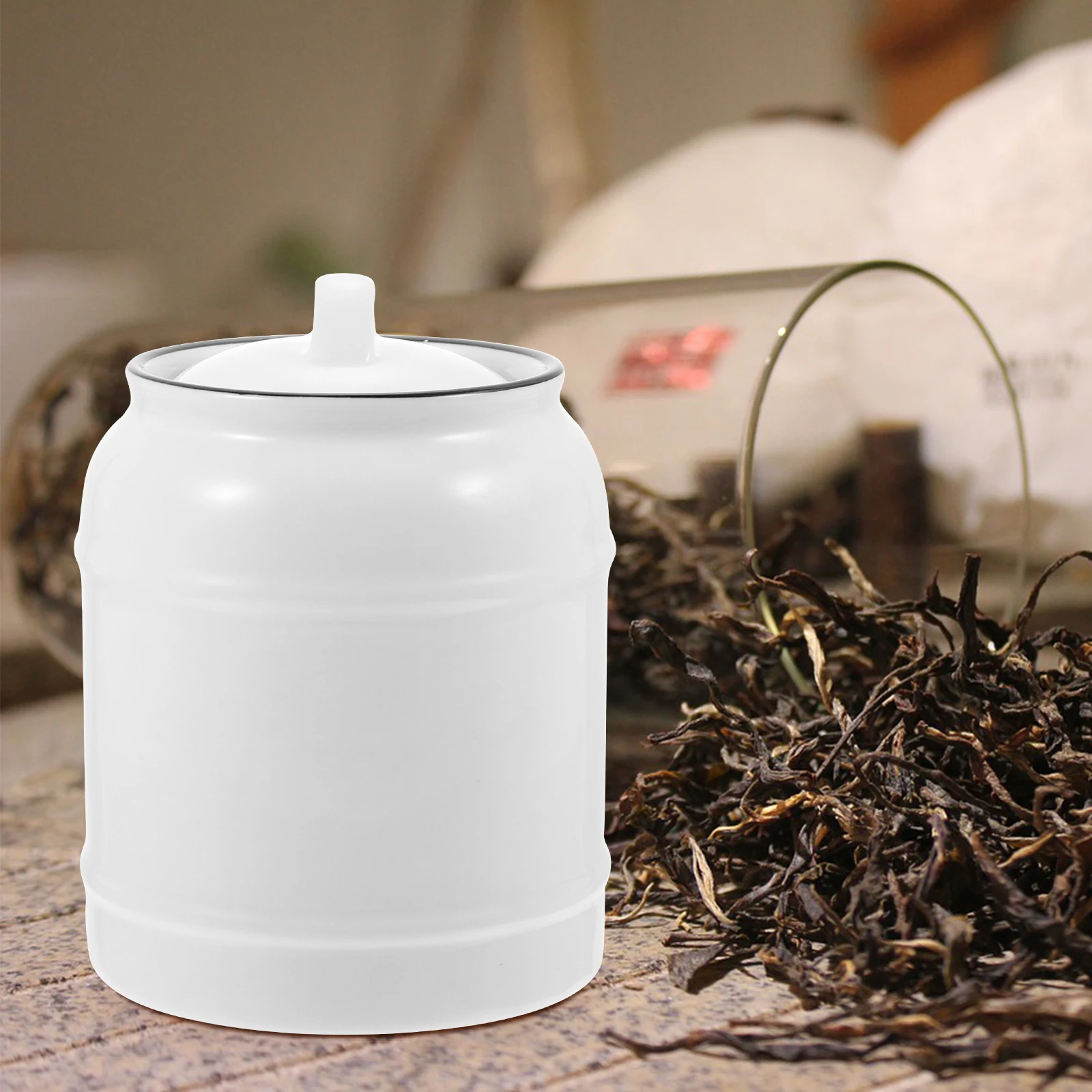 1Pcs Ceramic Sealed Storage Jar White No Odor Safe for Snack Candy and Tea Leaves Ceramic Food Storage Jar Sealing Food Can
1Pcs Ceramic Sealed Storage Jar White No Odor Safe for Snack Candy and Tea Leaves Ceramic Food Storage Jar Sealing Food Can