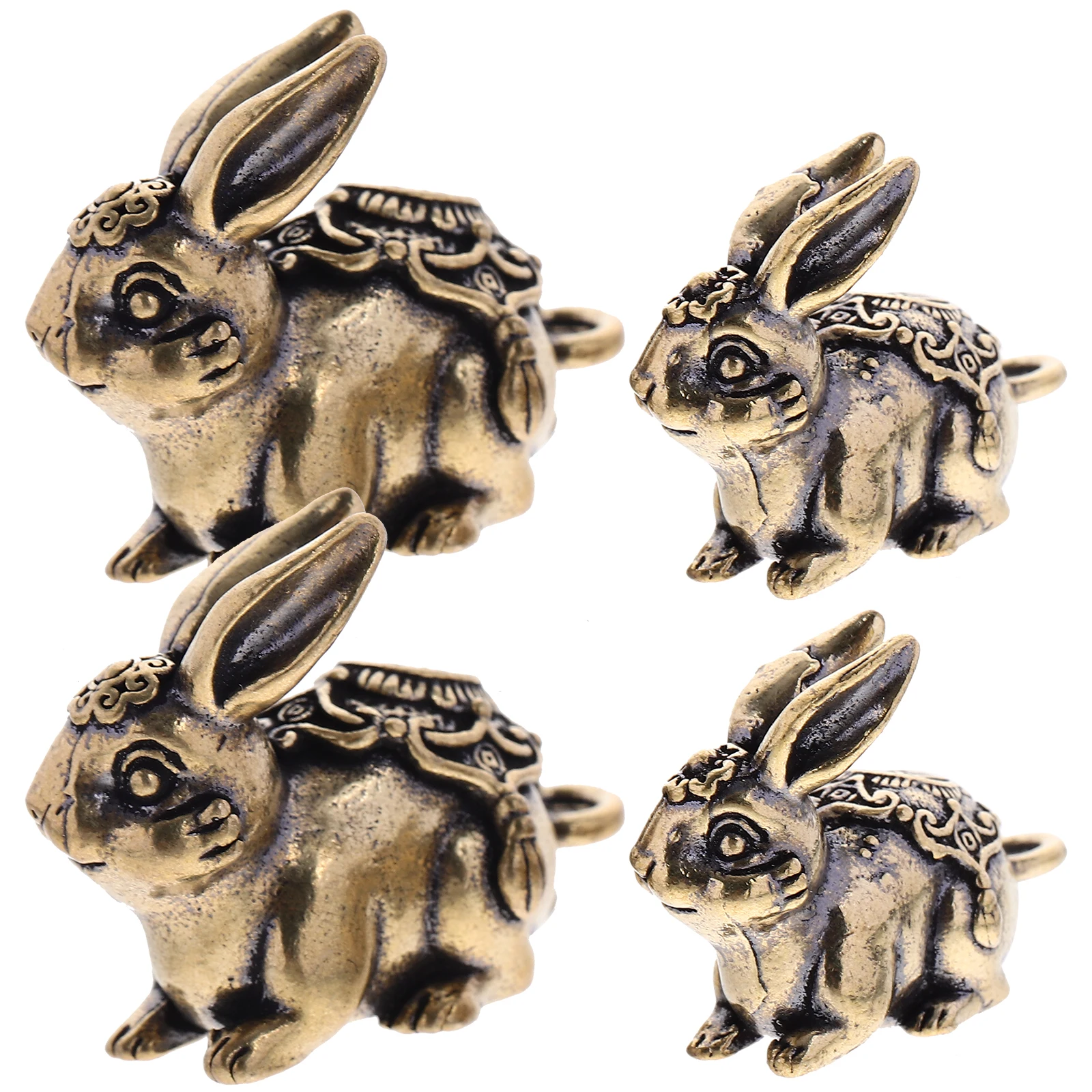4pcs Brass Rabbit Pendants Charms Mini Retro Decor Desktop Keychain Home Vintage Ornament Copper Bunny Craft Key Hanging
4pcs Brass Rabbit Pendants Charms Mini Retro Decor Desktop Keychain Home Vintage Ornament Copper Bunny Craft Key Hanging