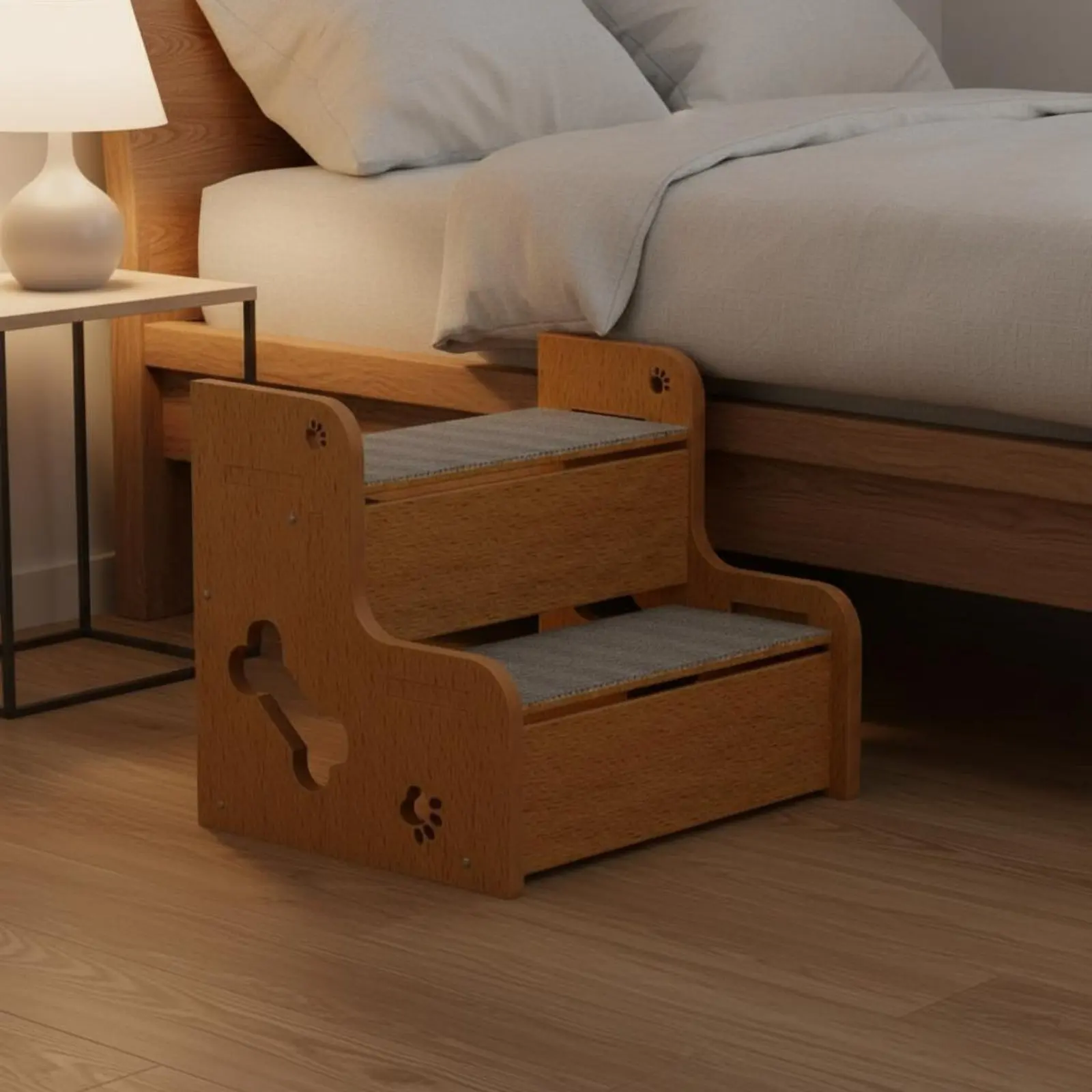 Dog Stairs for Bed Sturdy Construction Non-Slip Pet Ladder Dog Climbing Ladder Long-Lasting Wooden Pet Stairs for Small Dogs
Dog Stairs for Bed Sturdy Construction Non-Slip Pet Ladder Dog Climbing Ladder Long-Lasting Wooden Pet Stairs for Small Dogs
