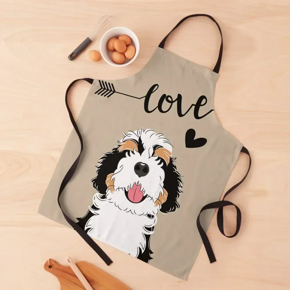 LOVE Tri Color Bernedoodle Apron for women halloween women's work Chef Accessory bib Apron
LOVE Tri Color Bernedoodle Apron for women halloween women's work Chef Accessory bib Apron